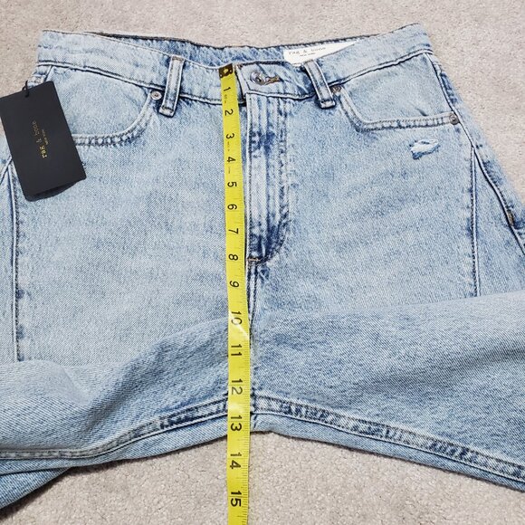RAG & BONE NWT The Serena High-Rise Splice Jeans Wide Leg Oconee Womens 28 x 31" - Picture 14 of 16